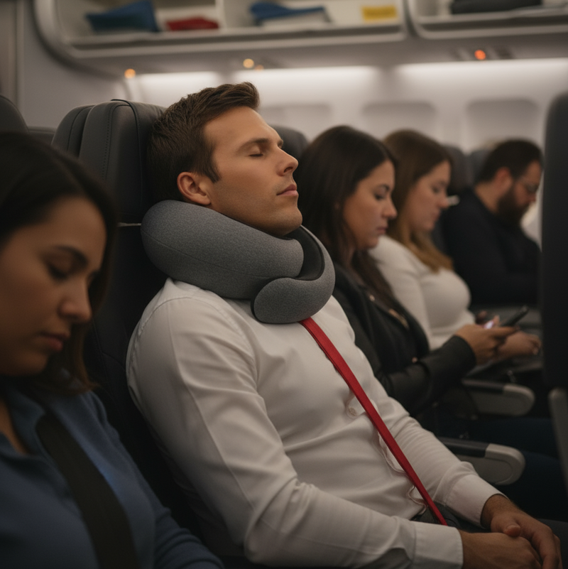 Travesseiro de Pescoço Ajustável – Viagem Sem Dores